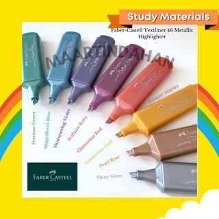 Faber Castell] Textliner Metallic Highlighter Pen for Studying per