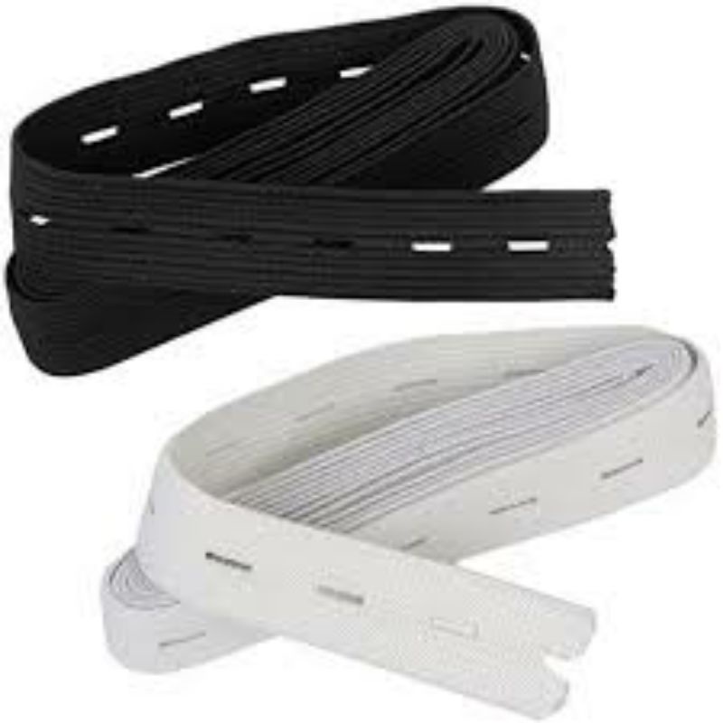 Buttonhole Elastic Garter for making ddjustable Pants, skirts and 
