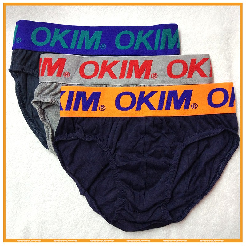 Okim MEN'S BRIEF 3pcs in 1box | Shopee Philippines