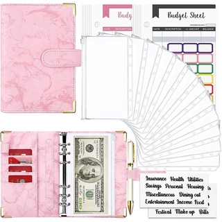 Money Budget Binder Cash Portable Mini Budget Binder Waterproof