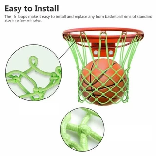 Night Luminous Basketball Hoop Glow in The Dark Fluorescent Basketball Net