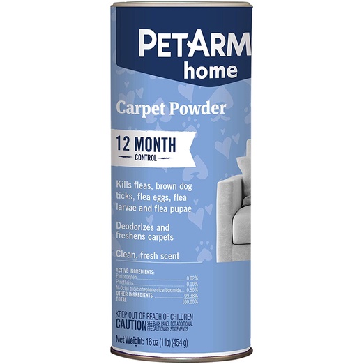 PETARMOR Home Carpet Deodorizer Powder for Fleas and Ticks Clean, Fresh