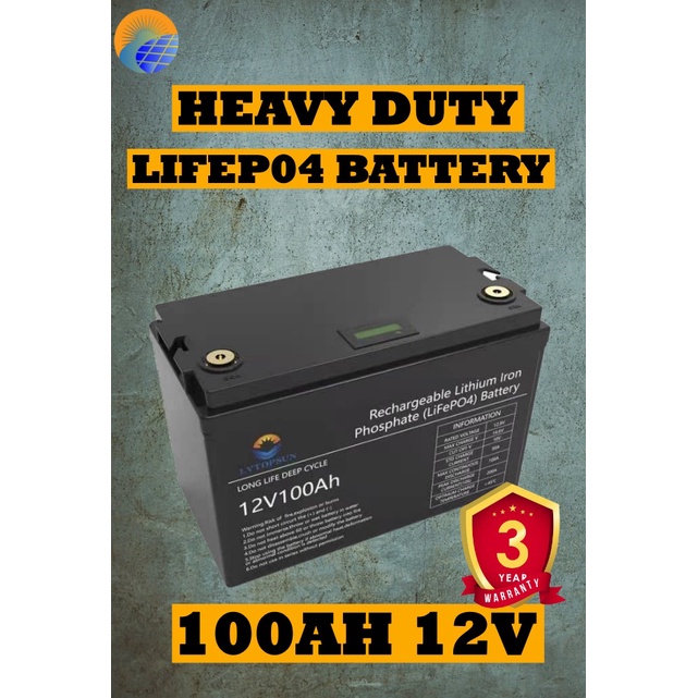 100AH 12V LVTOPSUN LIFEPO4 BATTERY | Shopee Philippines