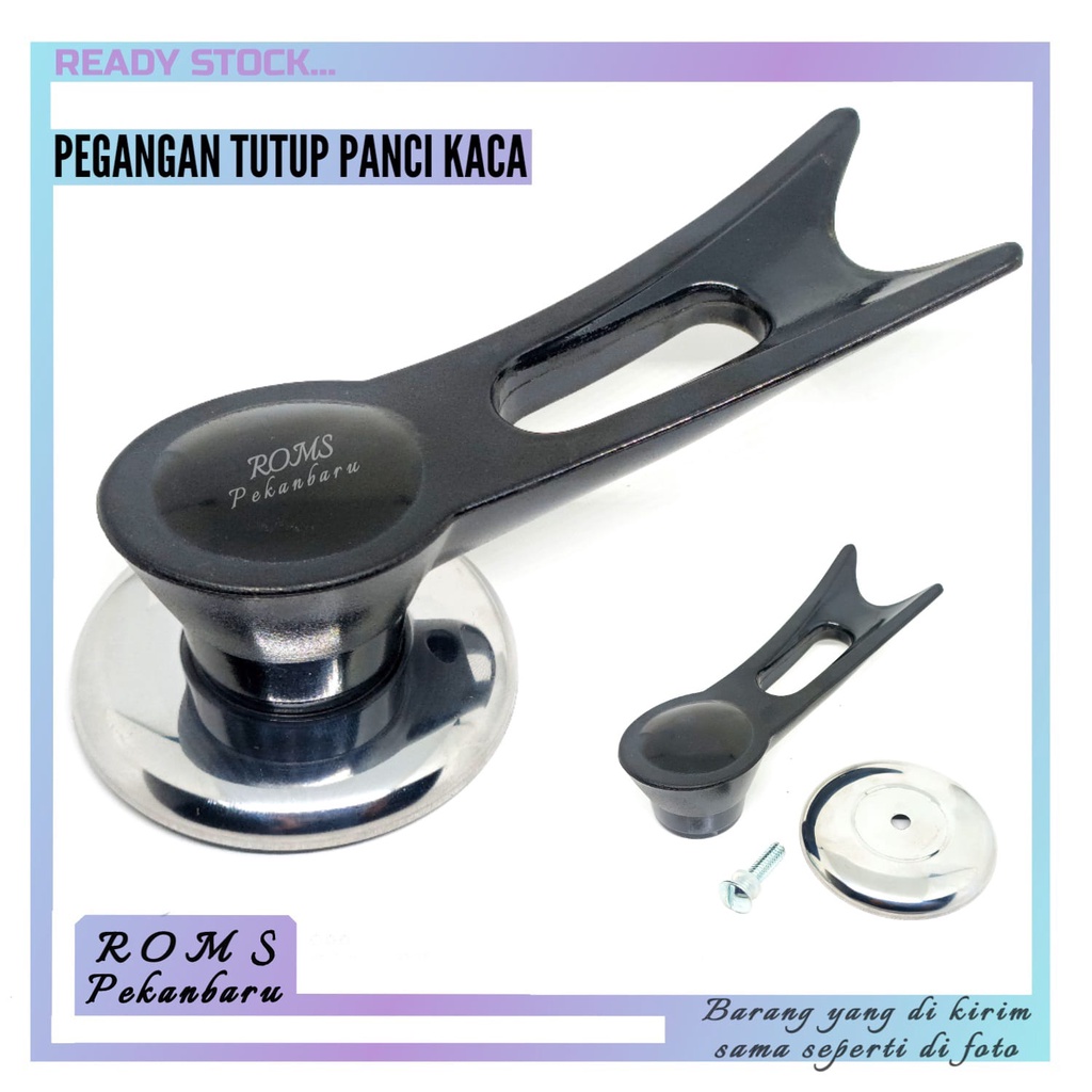 GLASS POT LID HANDLE - GLASS PAN LID - TEFLON GLASS LID HANDLE | Shopee ...