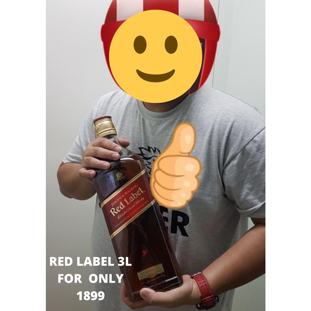 Johnnie Red Label Blended Scotch Whisky 3 L | Shopee Philippines