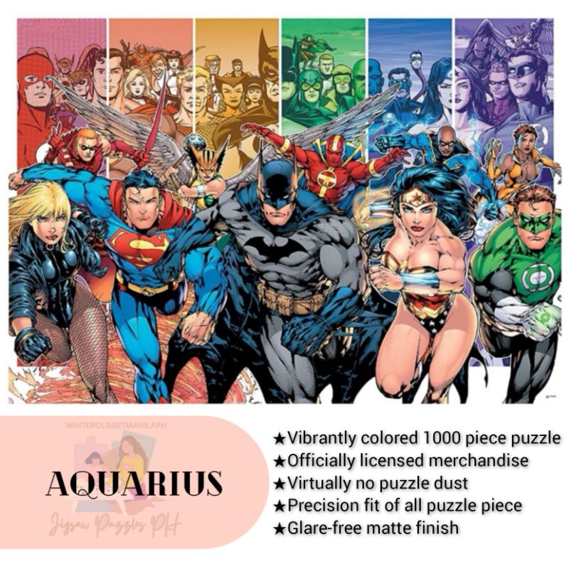 New outlet sealed 1000 piece Superman/batman puzzle set with poster