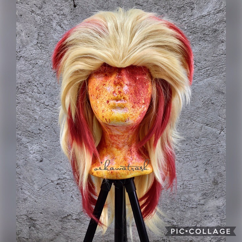 Kimetsu no Yaiba Demon Slayer Rengoku Kyojuro Cosplay Wig Shopee