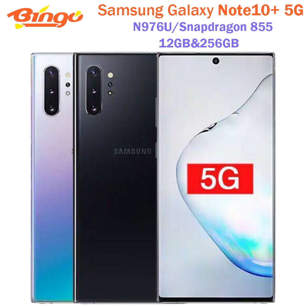 Samsung Galaxy Note 10 Plus N975U1 Note10+ N975U 256GB ROM 12GB RAM Octa  Core 6.8 Snapdragon 855 LTE Original Mobile Phone - AliExpress