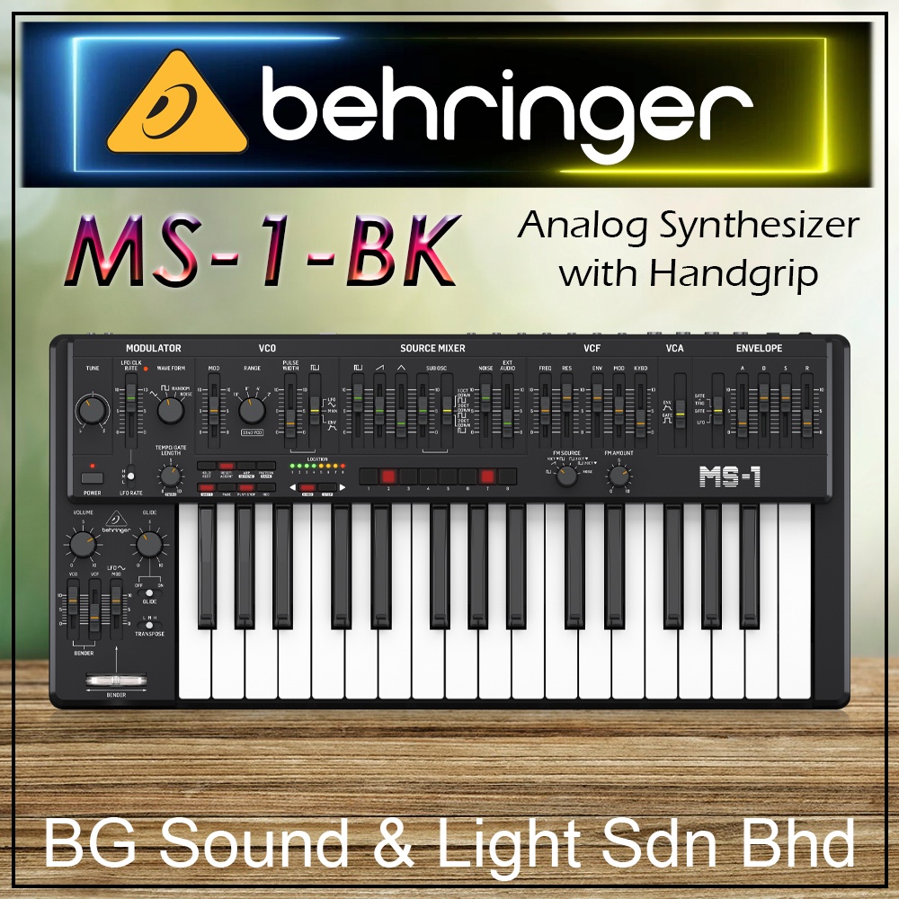 Behringer MS1BK Analog Synthesizer with Handgrip Black (MS1 / MS1) Shopee Philippines