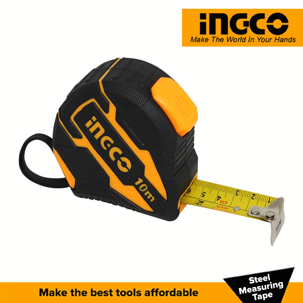 Ingco HSMT081025 Steel Measuring Tape Measure 10M x 25MM _H | Shopee ...