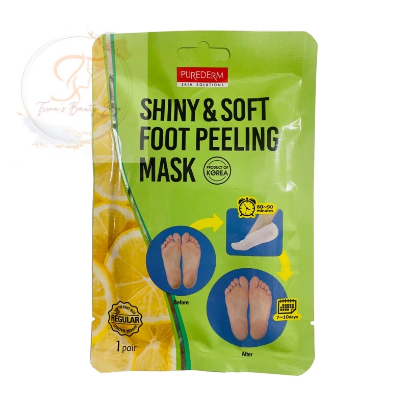 Purederm Shiny and Soft Foot Peeling Mask ( New Packaging from Korea