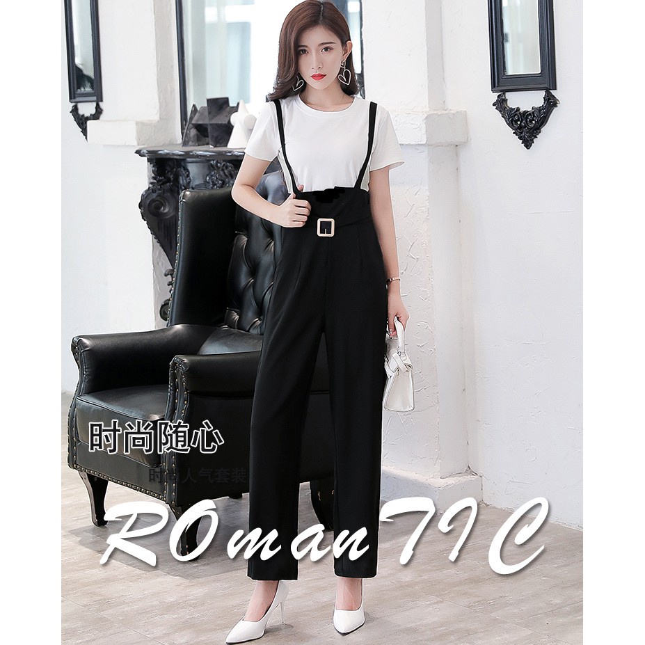 Jumpsuits Women Fashion Design Sashes Spring New Korean Style