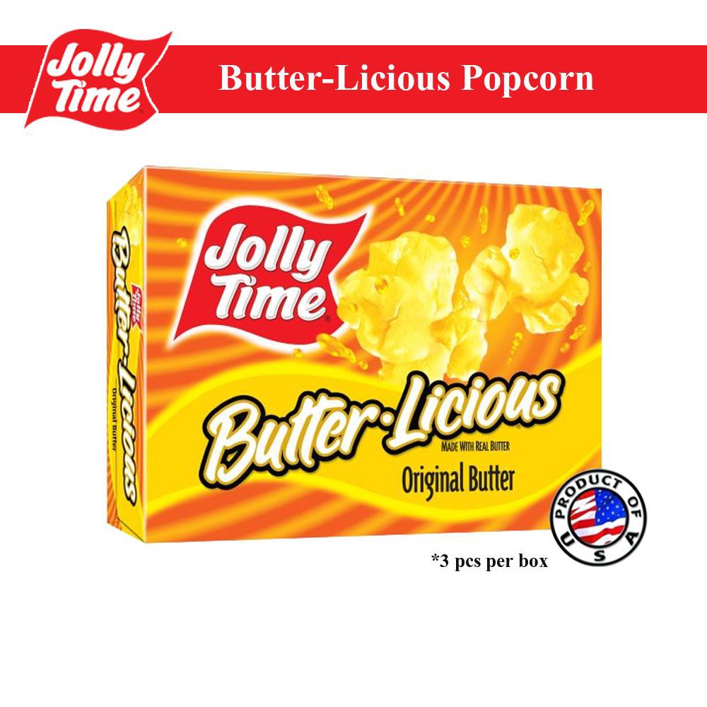 Jolly Time Butterlicious Microwavable Popcorn 10.5oz Shopee Philippines