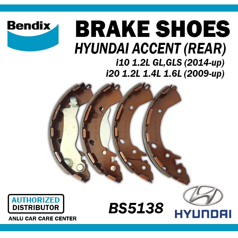 BENDIX BRAKE SHOES BS5138 HYUNDAI Accent (REAR) Shopee Philippines