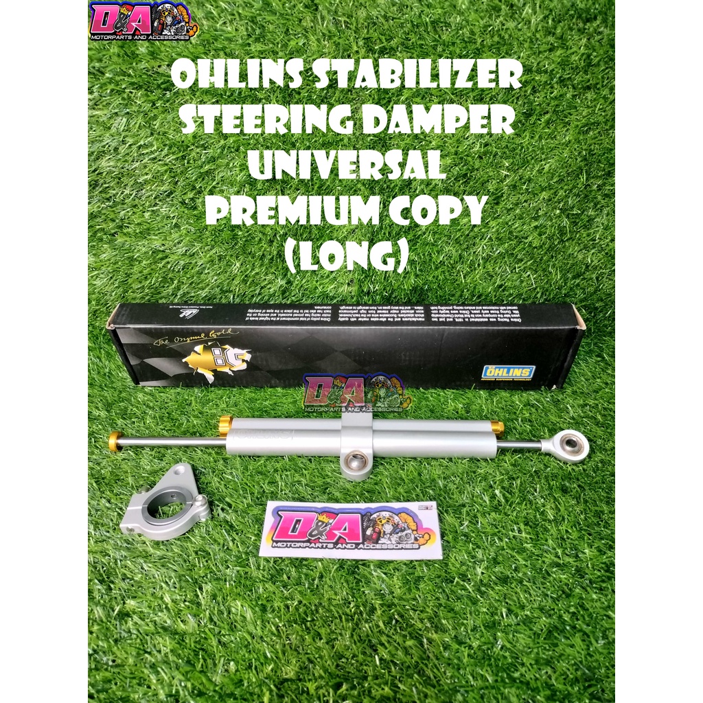OHLINS STABILIZER STEERING DAMPER WITH BRACKET (UNIVERSAL) Shopee