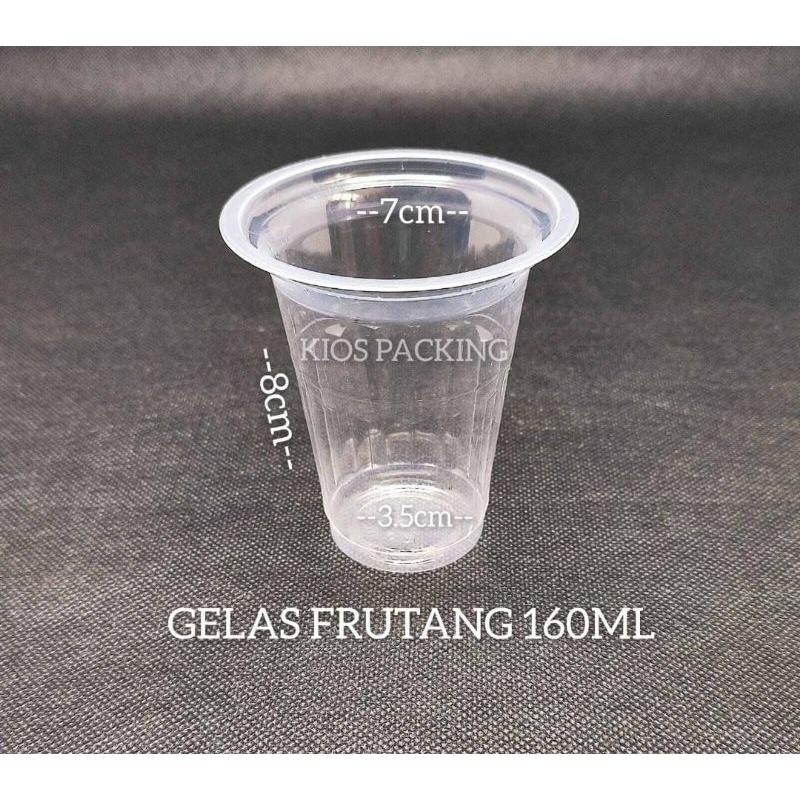 160ml Clear Plastic Cups Contains 50pcs | Frutang Plastic Cup 160 ml ...