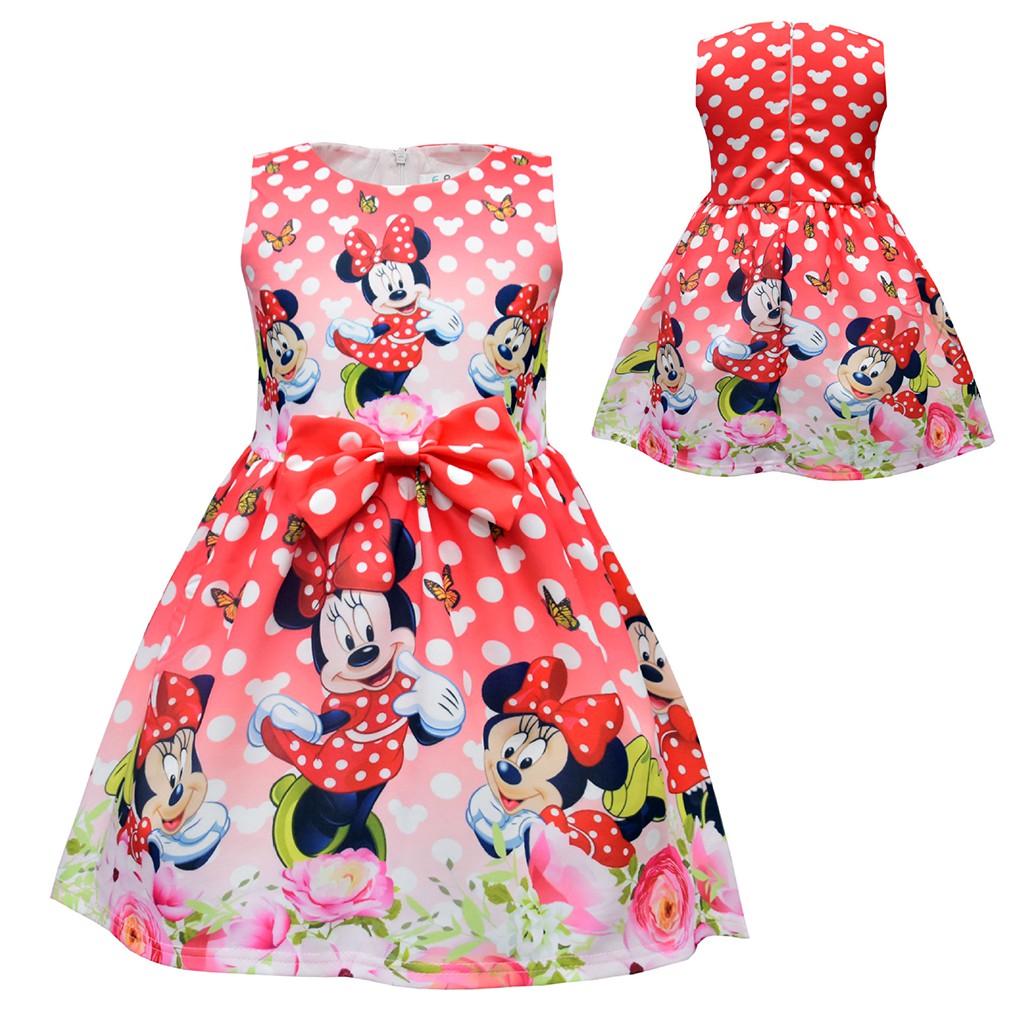Minnie Mouse formal dress for kids fit 3-8 Yeras | Shopee Philippines