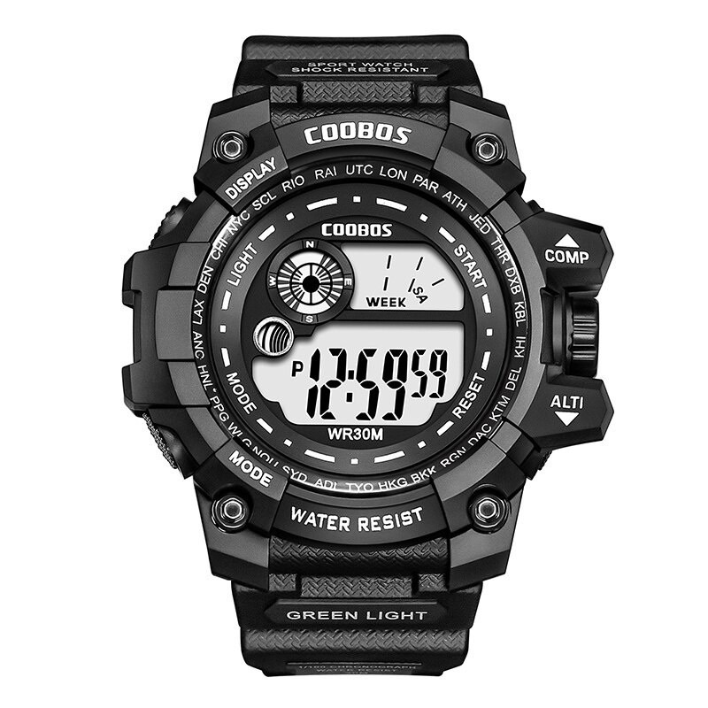 COOBOS Luxury LED Luminous Men's Military Sport Waterproof Watch Relo ...