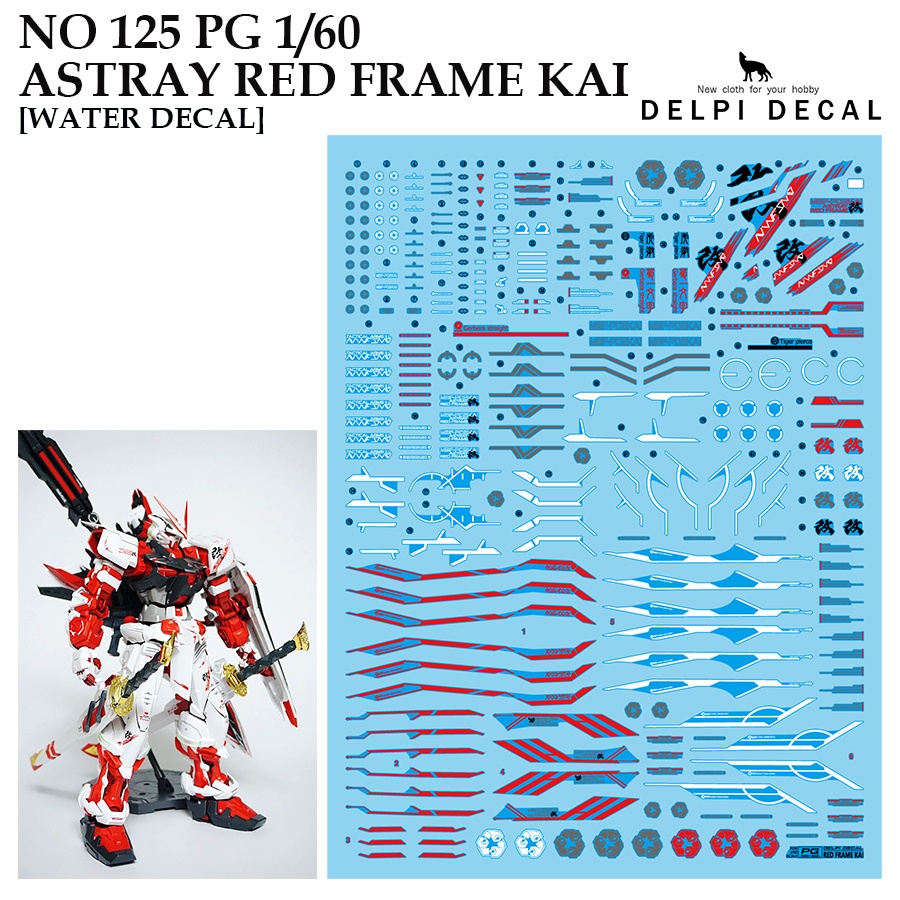 WATER DECAL [DELPI] 125 PG ASTRAY RED FRAME KAI 1/60 | Shopee Philippines