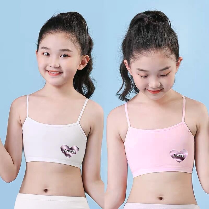 Adolescent Girls Bra Underwear 10-12-15 Years Old Girls Vest Thin