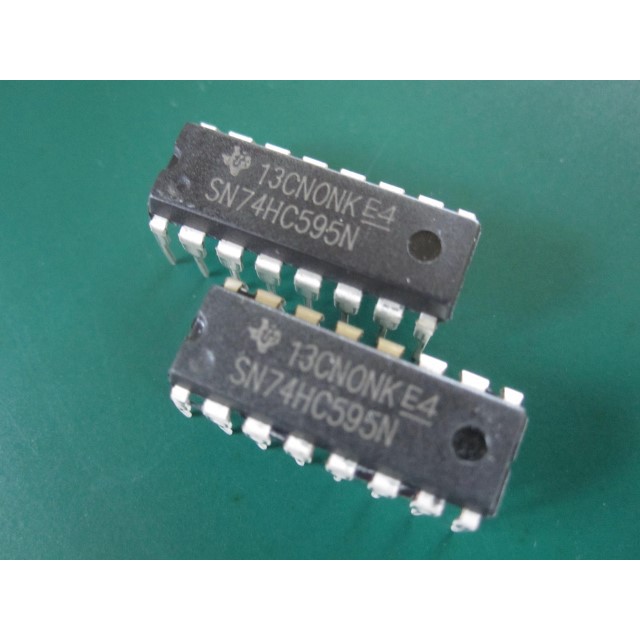thumbnail image 2 of 50x SN74HC595N 8-Bit Shift Register IC | DIP-16 | Texas Instruments 74HC595 2 of 4
