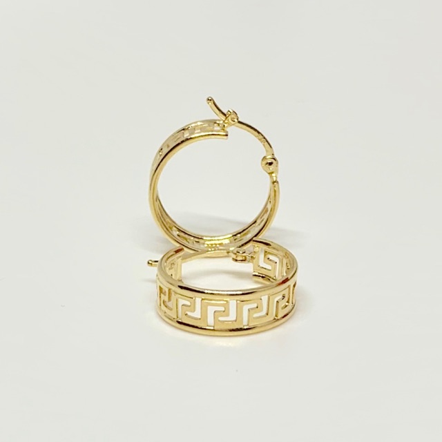 Fendi gold cheap hoop earrings