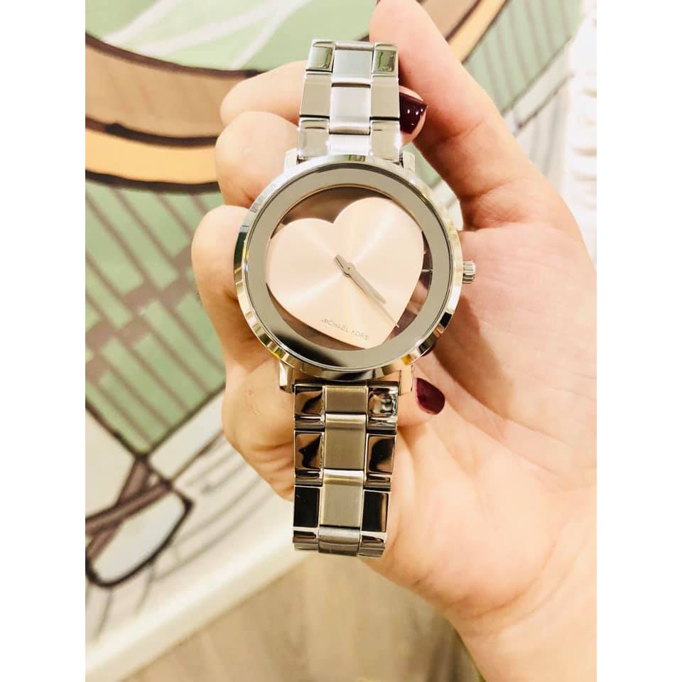 Michael kors sale heart shaped watch