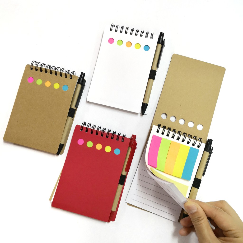 SMALL CRAFT OFFICE FLIP NOTEPAD WITH PEN AND STICKY NOTES Shopee