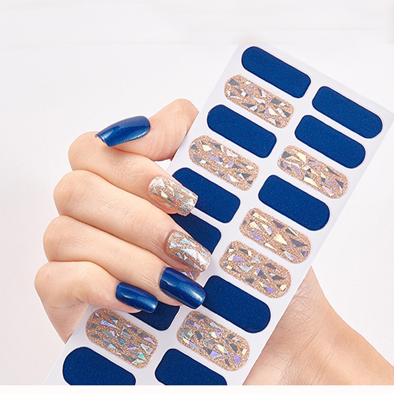 22Tips/SET Nail Art Sticker DIY Sticker Manicure Snowflake Shiny