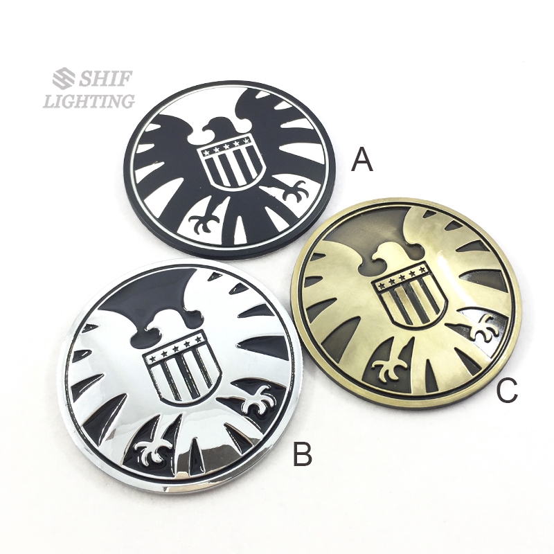 1 x Metal Marvel Hero AVENGERS S.H.I.E.L.D SHIELD Logo Car Auto Motor