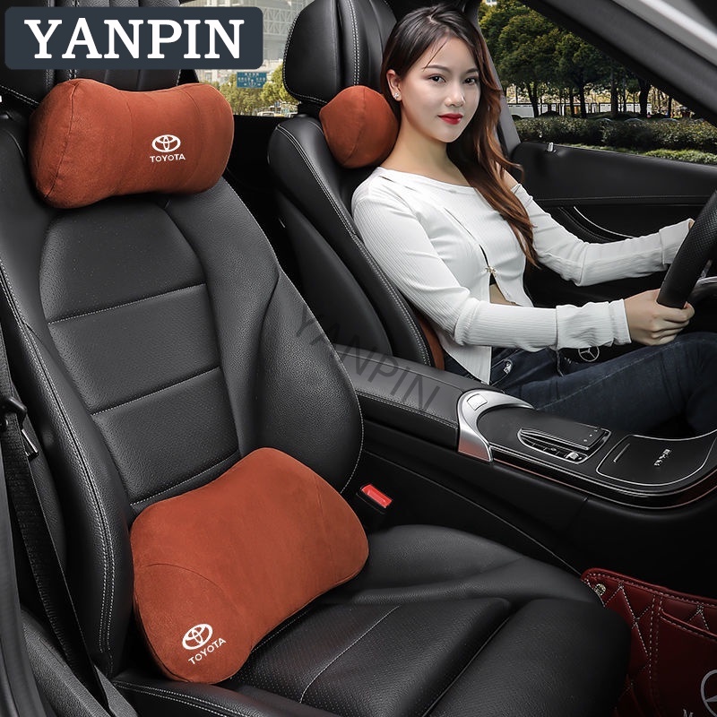 Toyota Car Seat Headrest Lumbar Support Thin Style Cushion Memory Foam