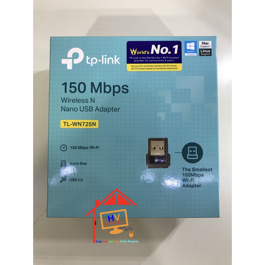 Tp-link TL-WN725N 150 Mbps Wireless N Nano USB Adapter Wifi Dongle ...