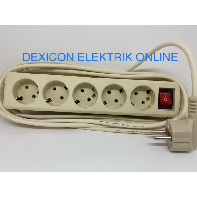 Ground socket 5 holes 5 cables/electrical plug/electrical terminal ...