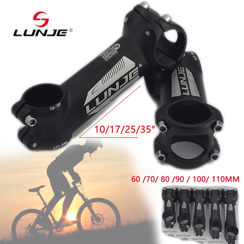 LUNJE 10° 17° 25° 35° Stem MTB Negative Stem for MTB Stem Road