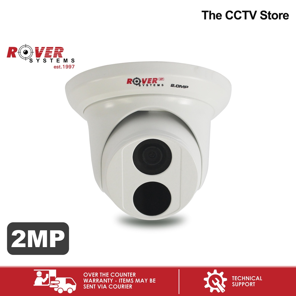 Rover Systems 2MP 1080P IP Dome CCTV Camera Indoor Security Camera