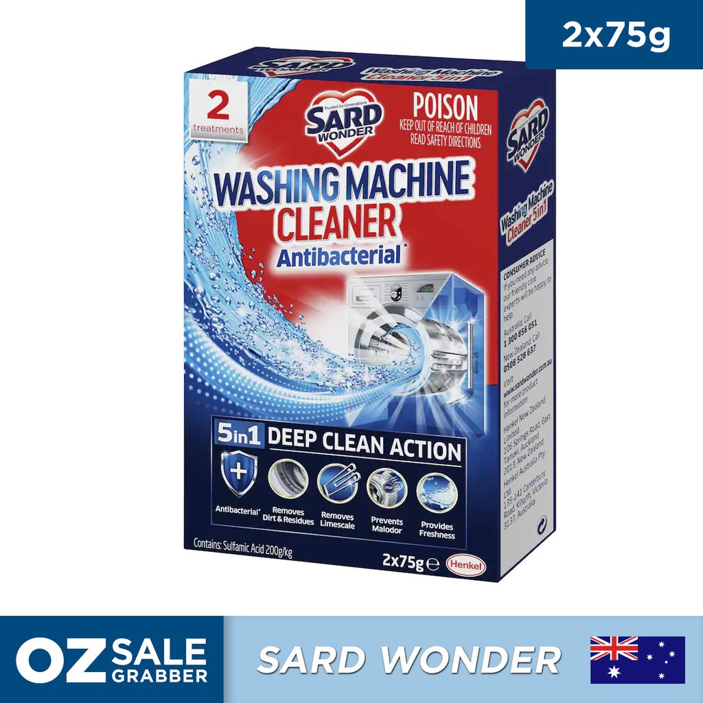 OZSALEGRABBER Sard Wonder Washing Machine Cleaner Antibacterial 2x75g