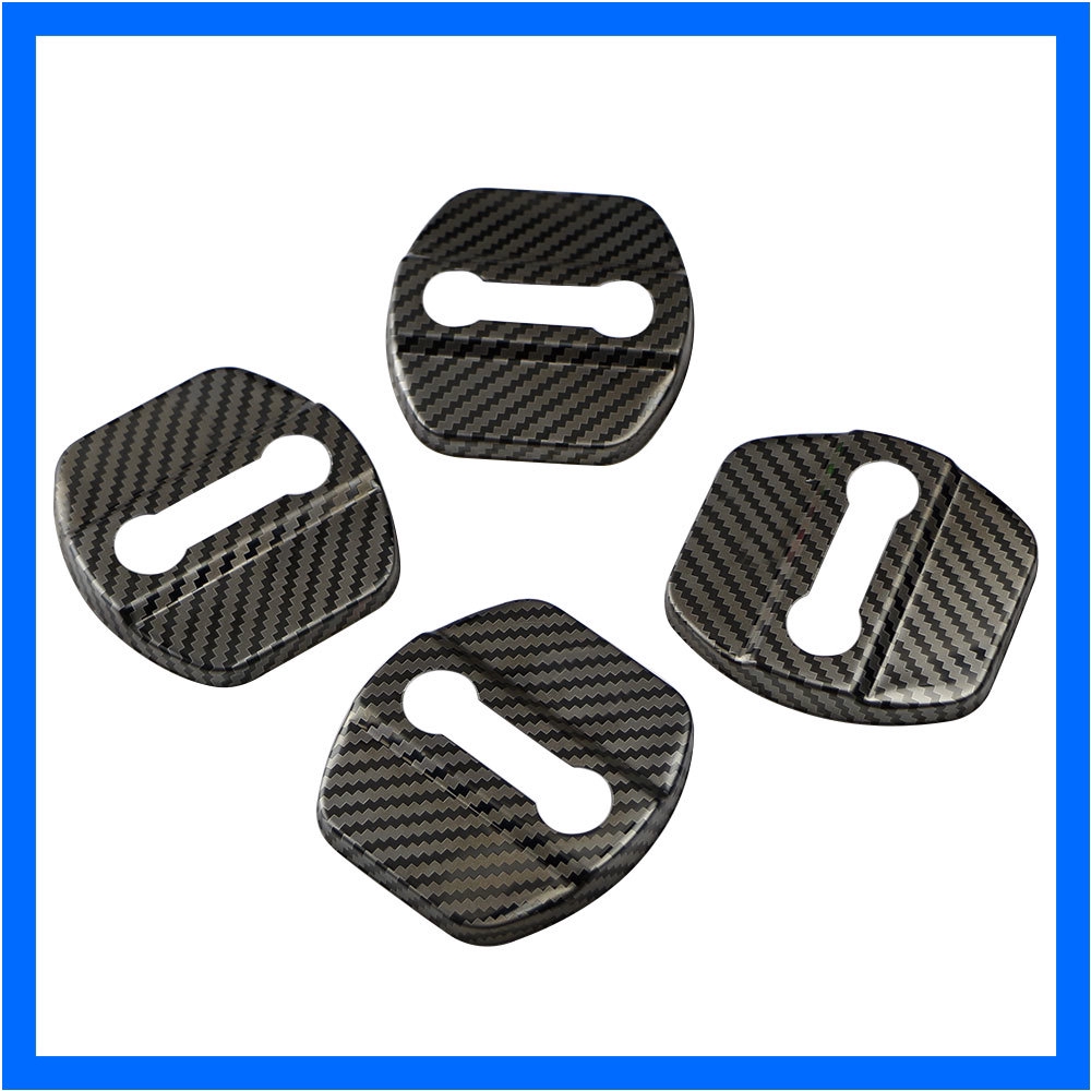 Car Door Lock Cover Carbon Fiber for Nissan Quest Micra Teana Maxima