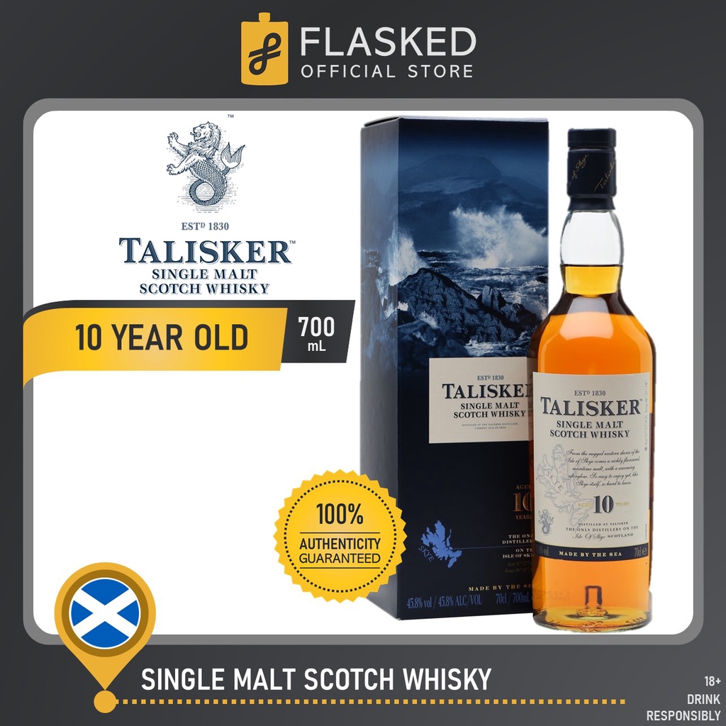Talisker Single Malt Scotch Whisky 10 Year Old 700ml Shopee Philippines