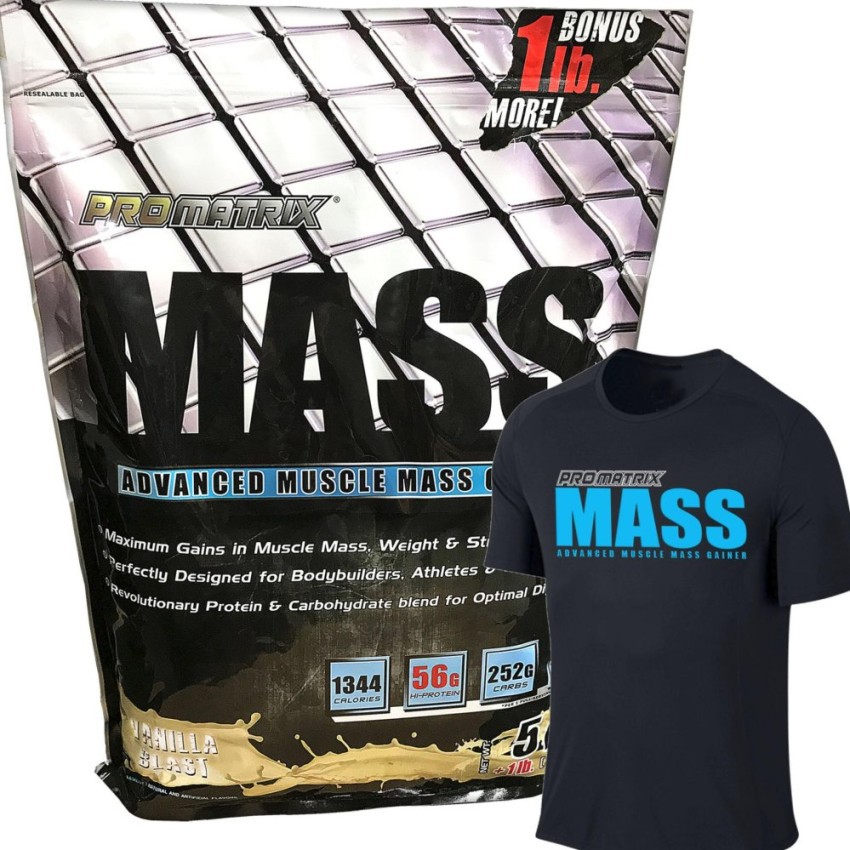 Promatrix Mass Advanced Muscle Whey Gainer Vanilla 6lbs | Shopee ...