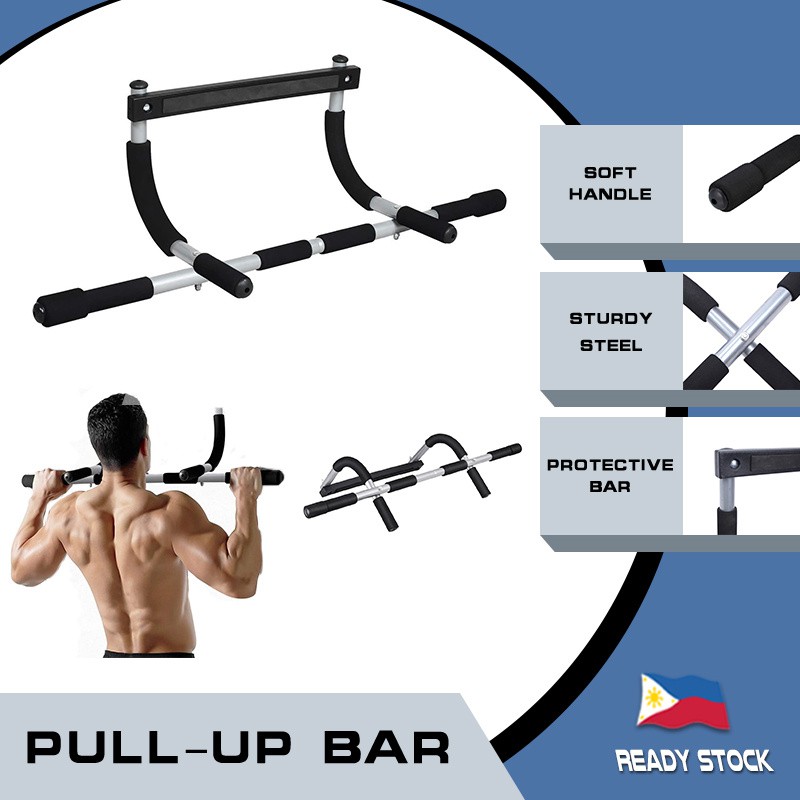 Ready Stock Heavy Duty Chin Pull Up Bar Wall Mounted Exercise