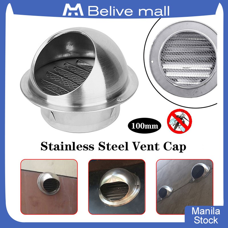 Stainless Steel Vent Cap Grille Cooling Ventilation Hood Ceiling Vent 