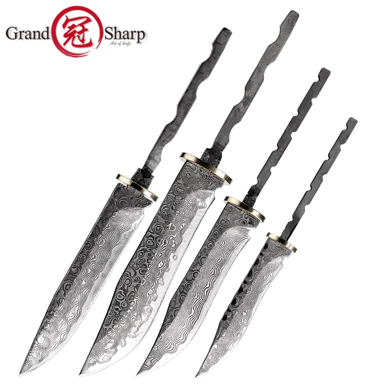 Fixed Blade Knife Damascus Knife Blank Blade Japanese Steel DIY Tools