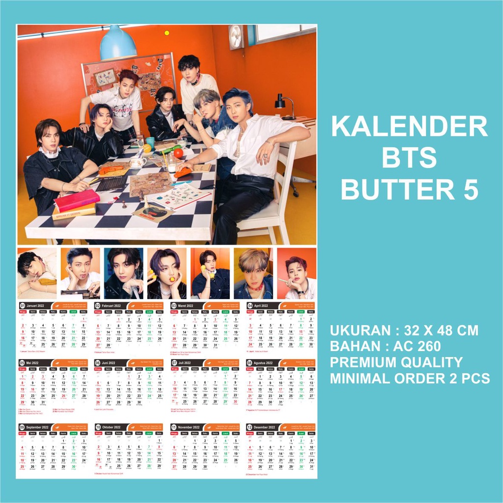 2025 CALENDAR BTS BUTTER 6 KPOP CALENDAR Shopee Philippines