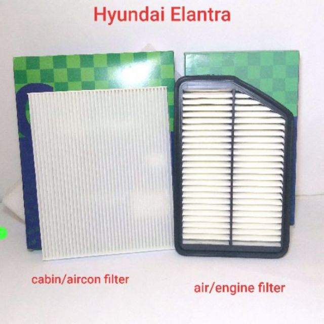 Hyundai Elantra Cabin/aircon and Air/engine filter combo Shopee Philippines