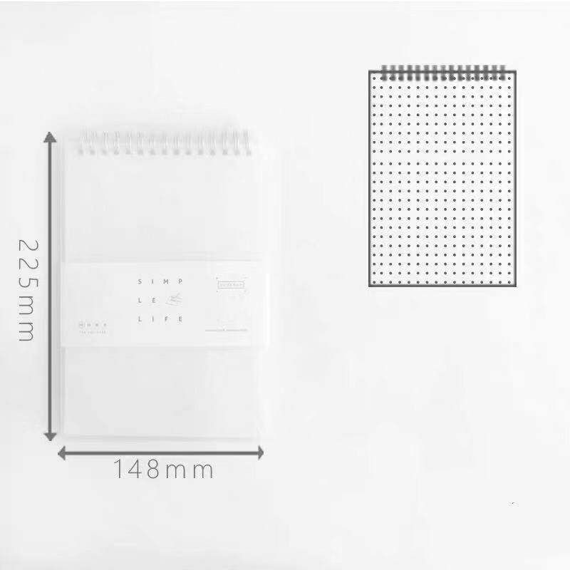 SO.Cute A5 Muji Style Steno Notebook （Grid,Blank,Dotted,Lines) Shopee