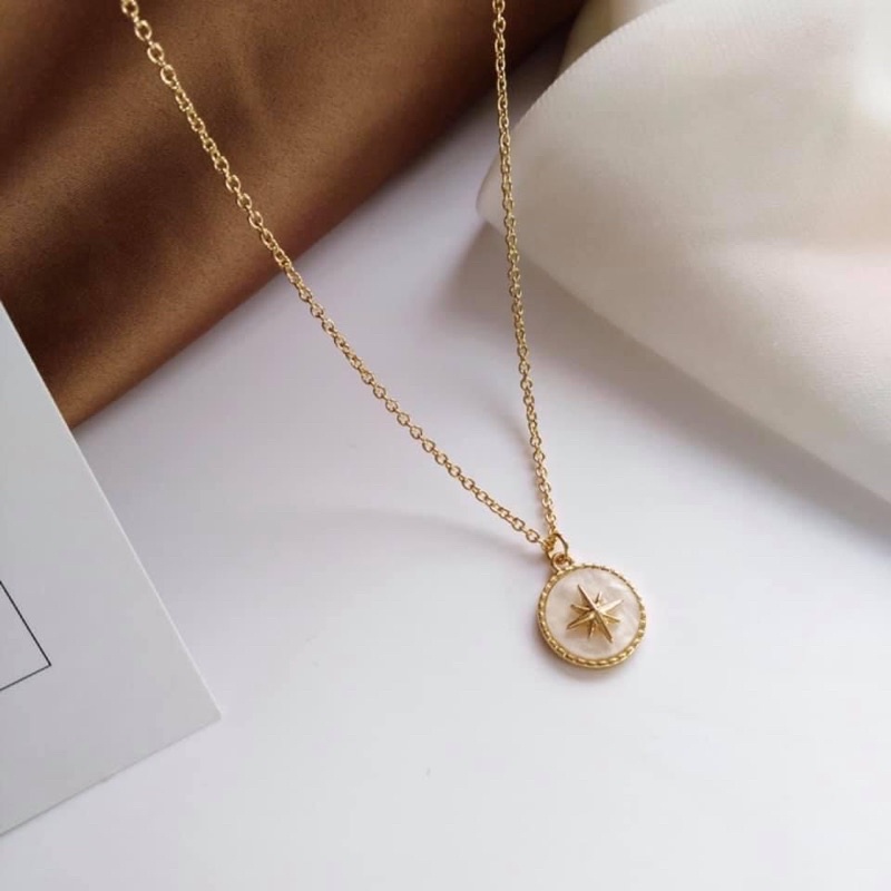 Dainty deals compass necklace