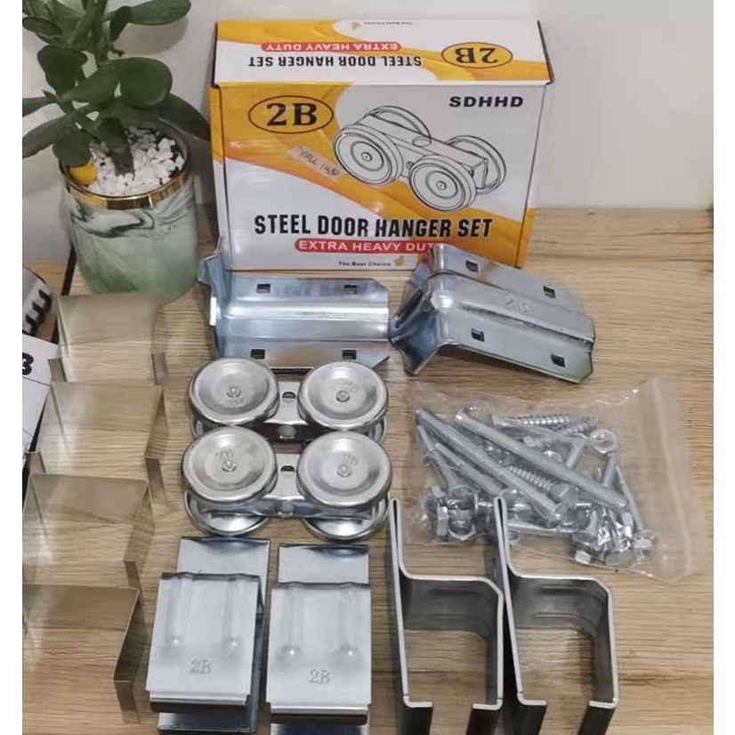Heavy Duty 2B Steel Door Hanger for Sliding Door Daiken Steel Wheels