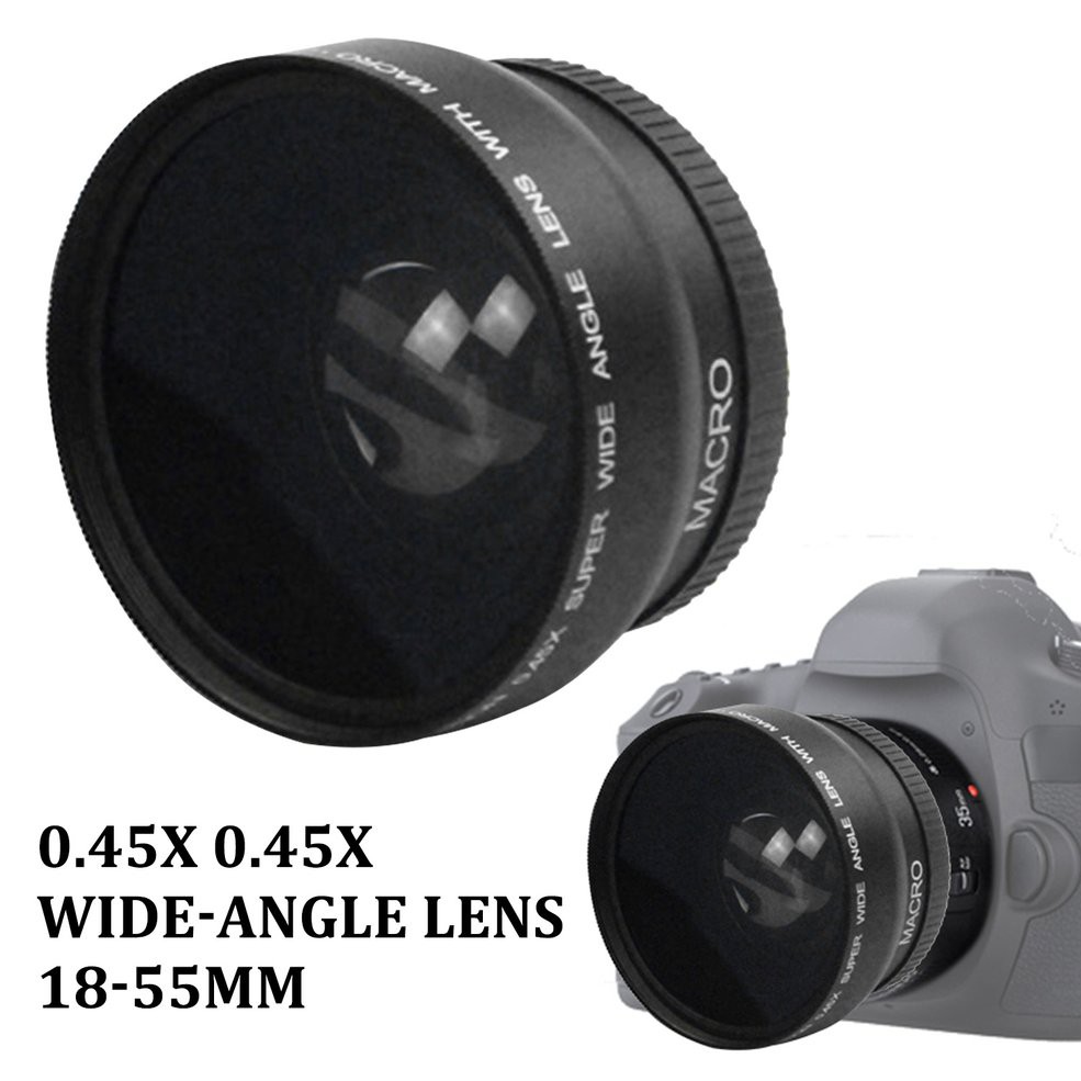 [NEW ]0.45X times wideangle lens Close Up & WIDE Angle Lens 4 Canon