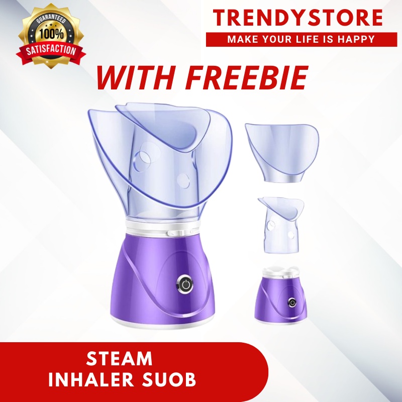 Steam Inhaler Suob/Tuob Facial Steamer 5 in 1 Open Pore Salt Portable