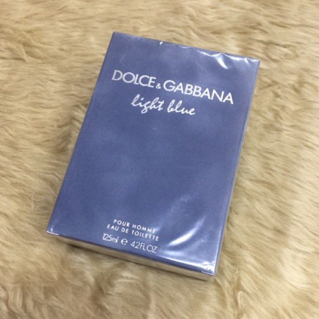 D&G Light Blue Pour Homme Eau De Toilette 125ml | Shopee Philippines